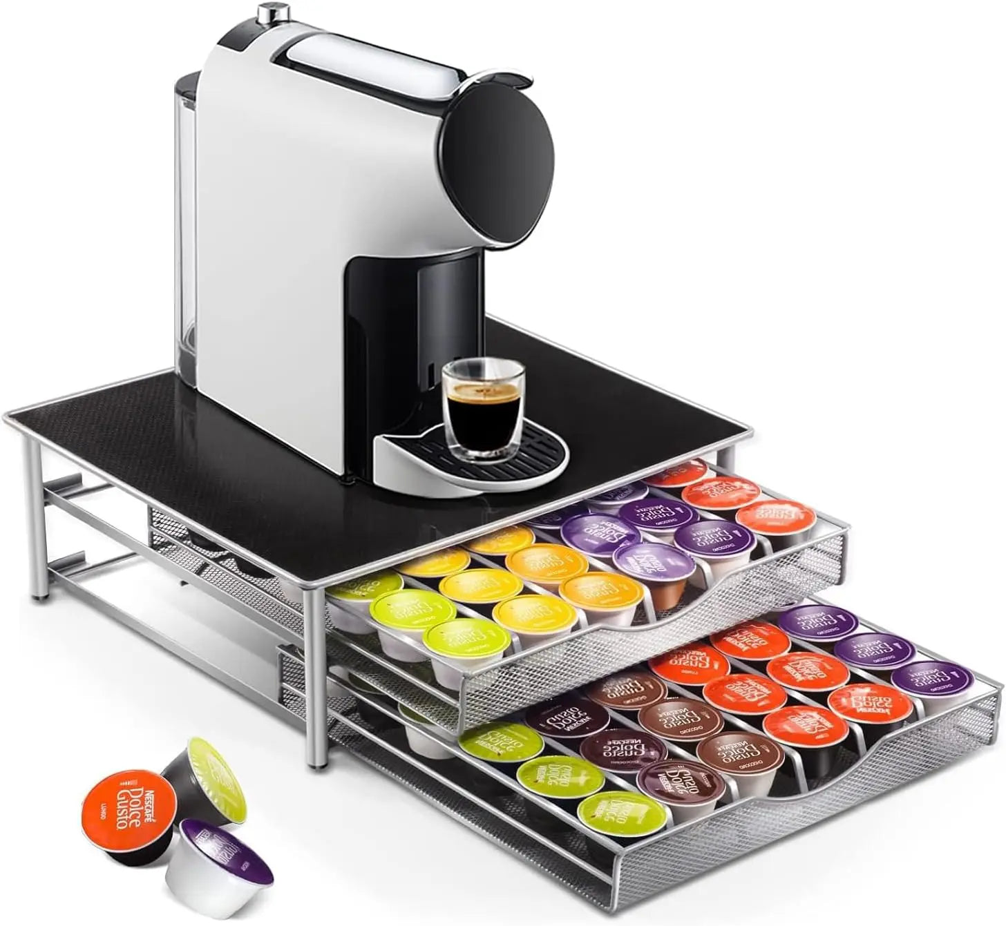 CARLA HOME K-Cup Coffee Pod Drawer for 72 Coffee Pods Storage for Home Kitchen Counter Organizer Wholesale Hub