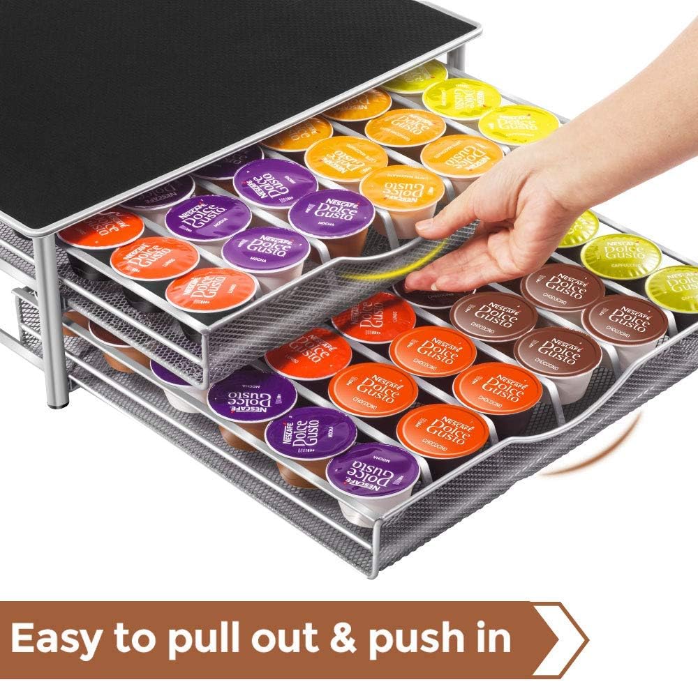 CARLA HOME K-Cup Coffee Pod Drawer for 72 Coffee Pods Storage for Home Kitchen Counter Organizer Wholesale Hub