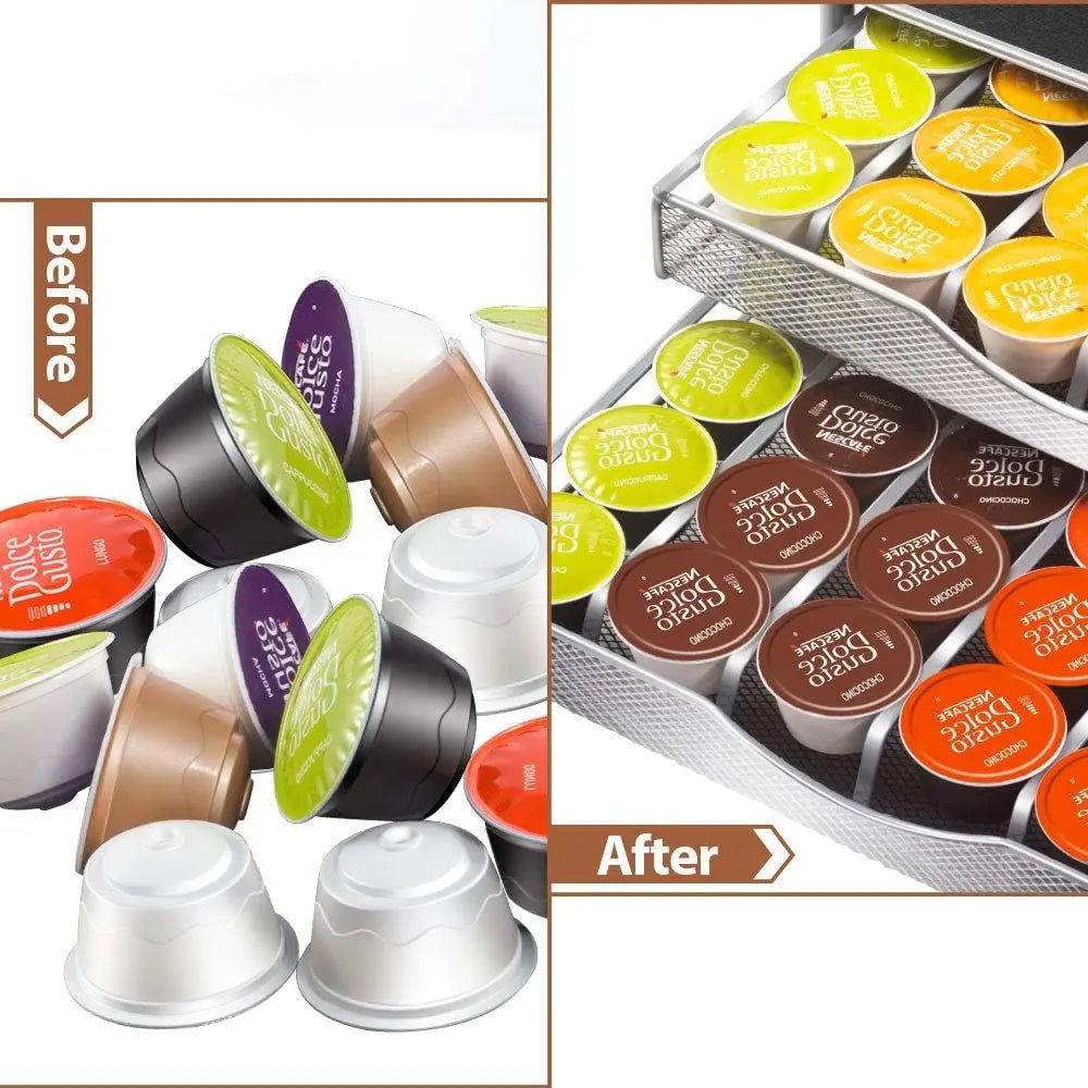 CARLA HOME K-Cup Coffee Pod Drawer for 72 Coffee Pods Storage for Home Kitchen Counter Organizer Wholesale Hub