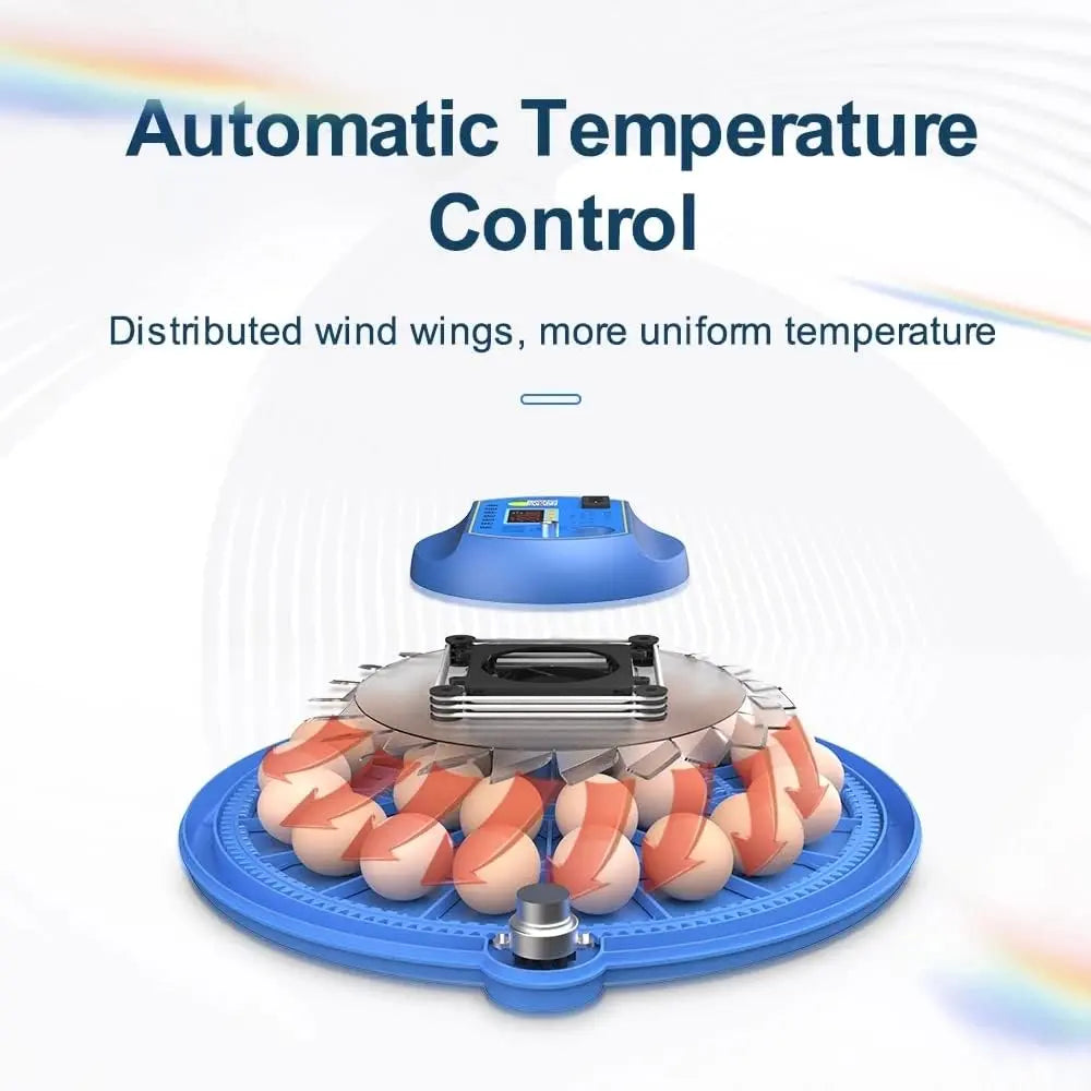 CARLA HOME 52 Egg Incubator with Automatic Turning, LED Display, Humidity & Temperature Control, Auto Water System & Built-in Egg Candler for Chicken, Duck, Quail, Goose Wholesale Hub