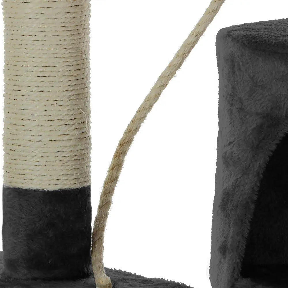 CARLA HOME 140cm Cat Tree for Indoor Cats with Plush Perch, Sisal Scratching Posts & Condo for Kittens & Adult Cats (Dark Grey) Wholesale Hub