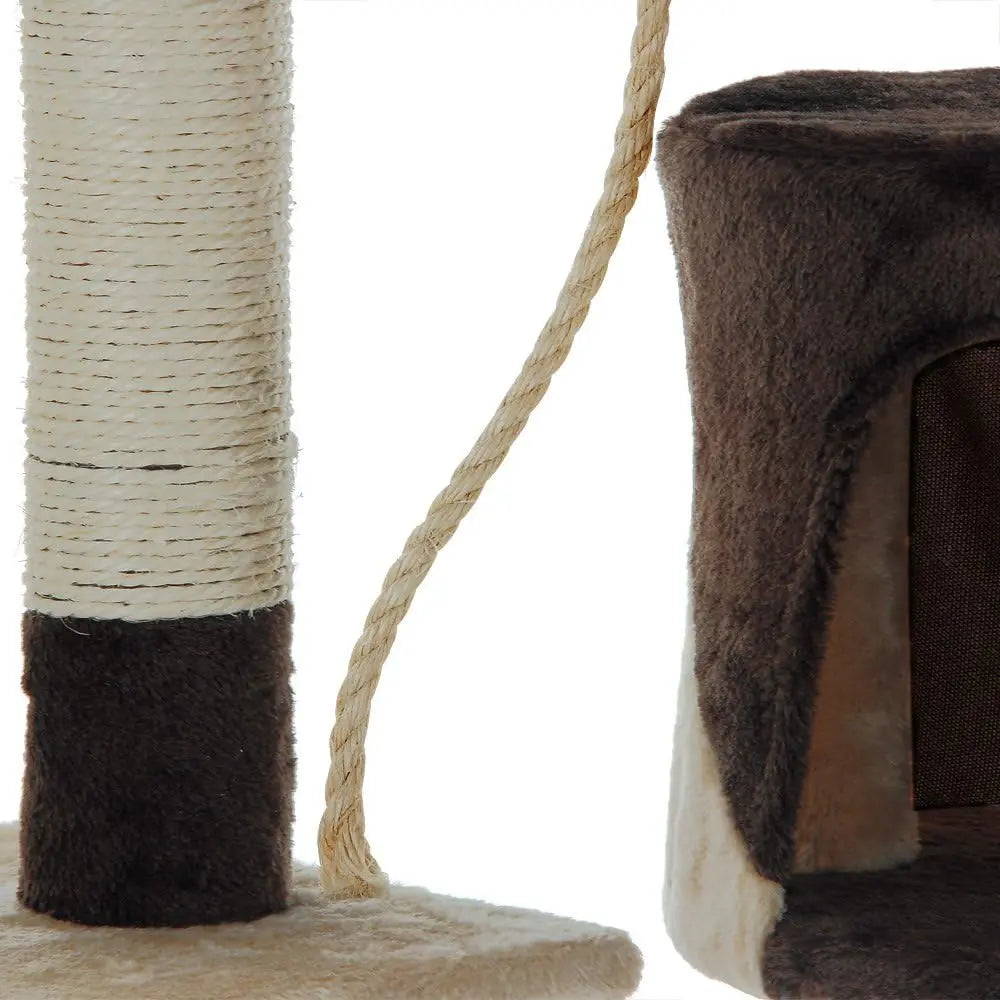 CARLA HOME 140cm Cat Tree for Indoor Cats with Plush Perch, Sisal Scratching Posts & Condo for Kittens & Adult Cats (Beige) Wholesale Hub