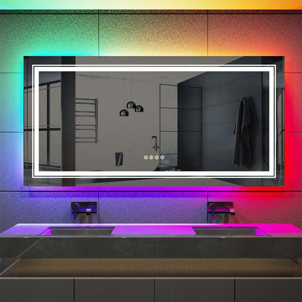 1200x800mm LED Bathroom Mirror Anti-fog Illuminated Wholesale Hub