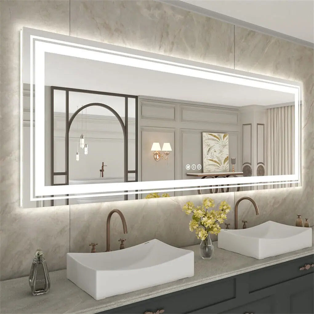 1200x800mm LED Bathroom Mirror Anti-fog Illuminated Wholesale Hub