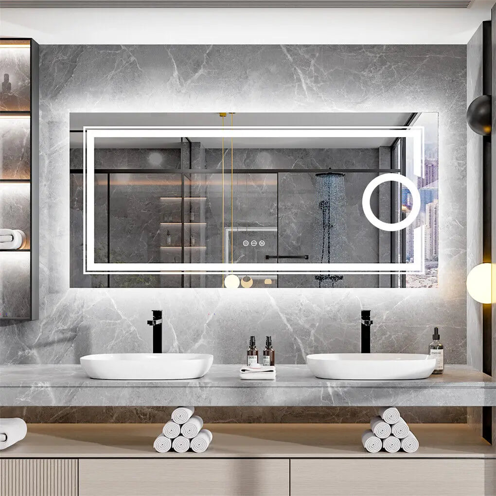 1200x800mm LED Bathroom Mirror Anti-fog Illuminated Wholesale Hub