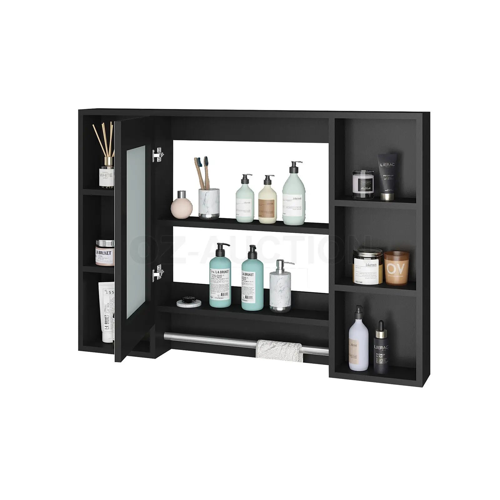 Bathroom Mirrored Cabinet Wall Storage Organizer Wholesale Hub