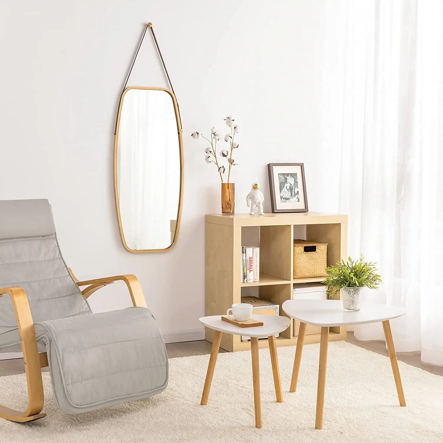Set of 2 White Side Nesting Tables Wholesale Hub