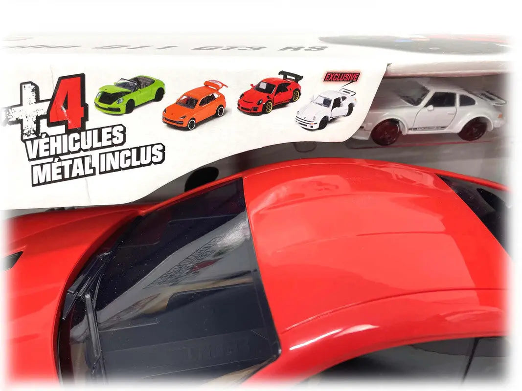 Majorette Porsche 911 GT3 RS Carry Case Playset including 4x Diecast Model Cars Wholesale Hub