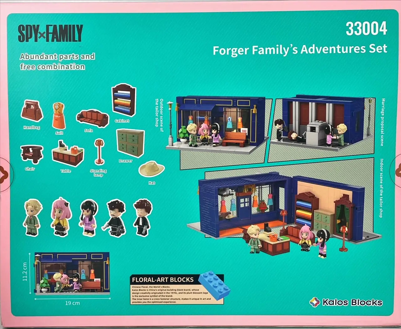 Kalos Spy X Family Forger Family's Adventure Building Block Set Tailor Shop Wholesale Hub
