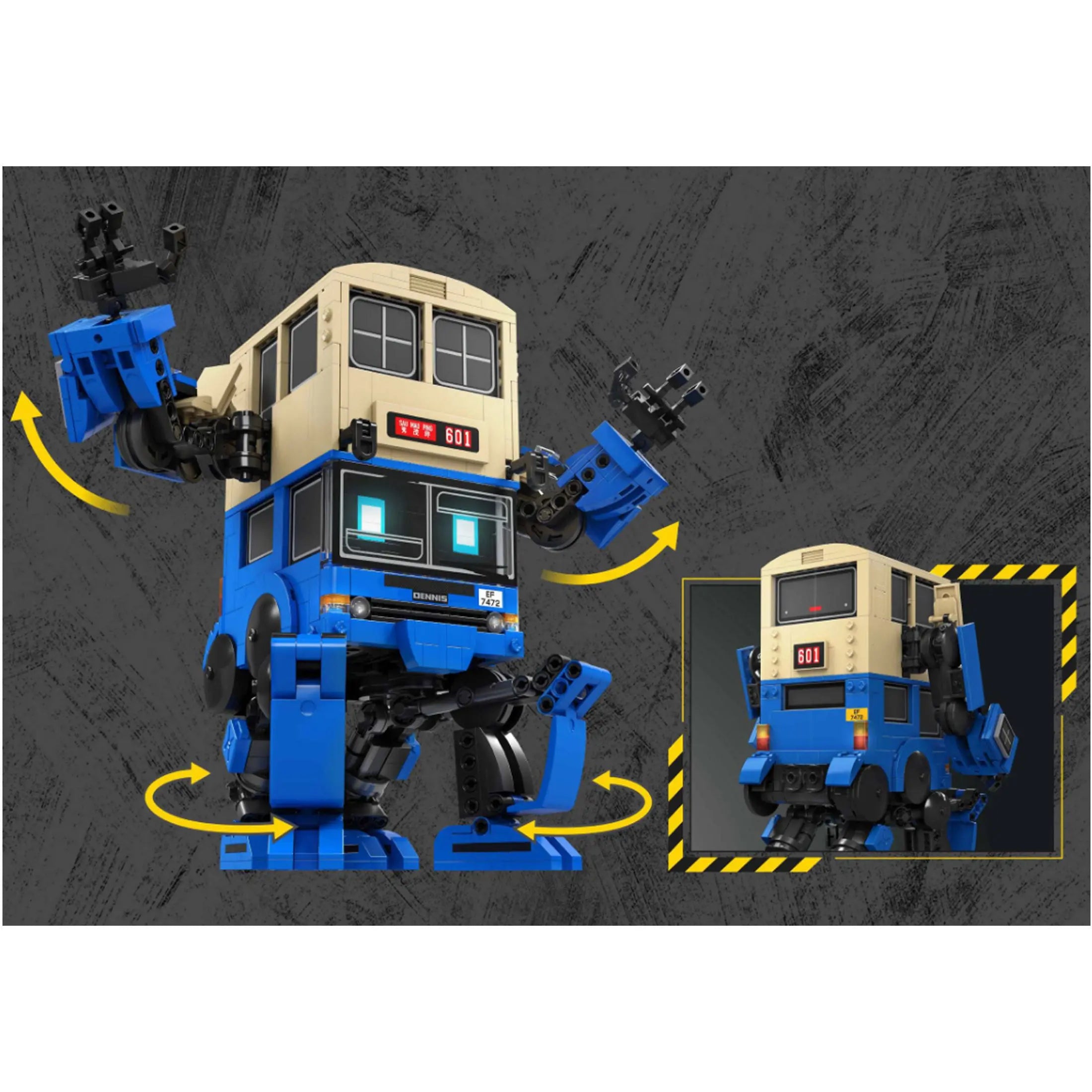 Kalos Hong Kong Machines Robot Bus Dennis Building Block Set 786pcs 14+ Wholesale Hub