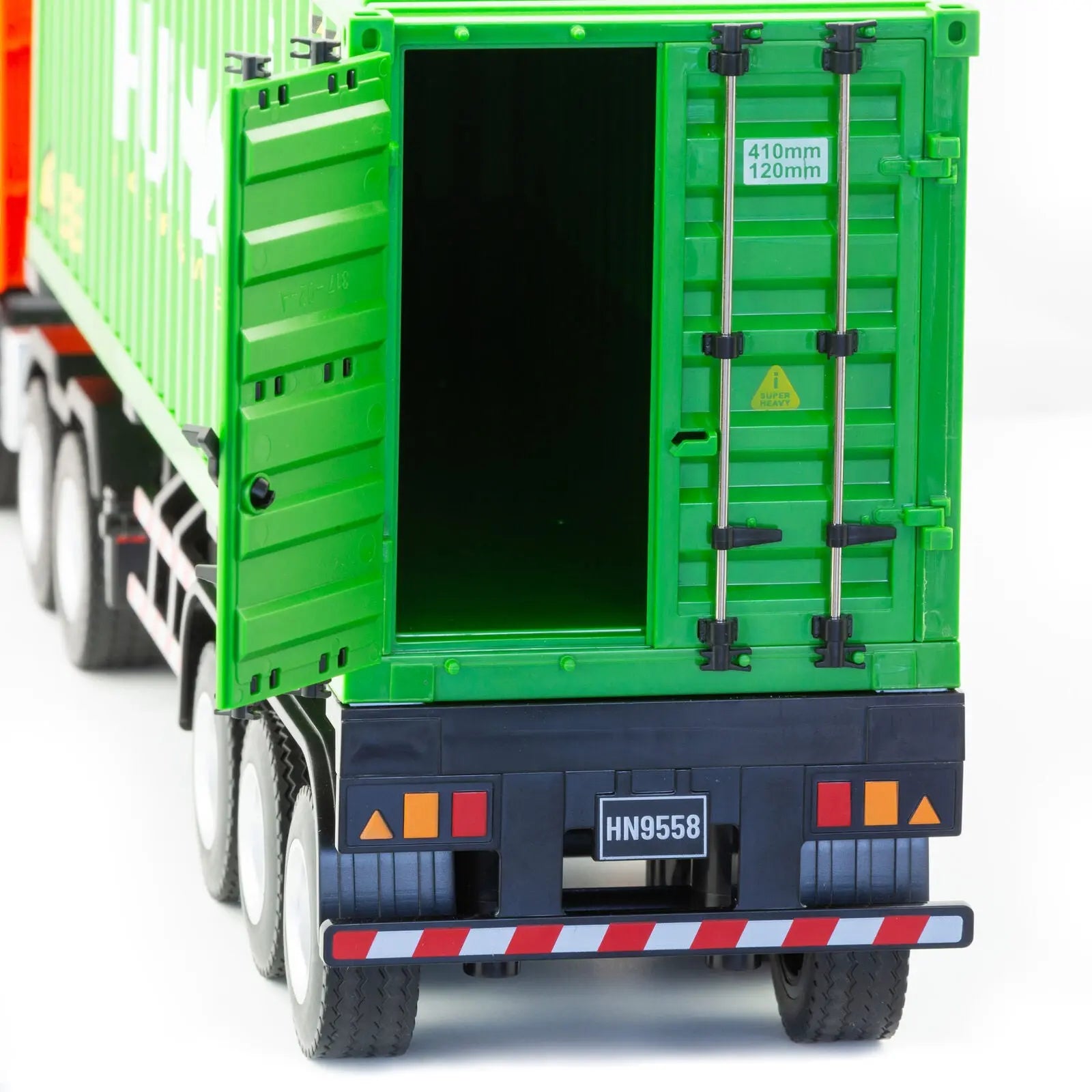 1:18 Scale 9-Channel Alloy Remote Control Container Truck with Lights & Sound for Indoor Play Wholesale Hub