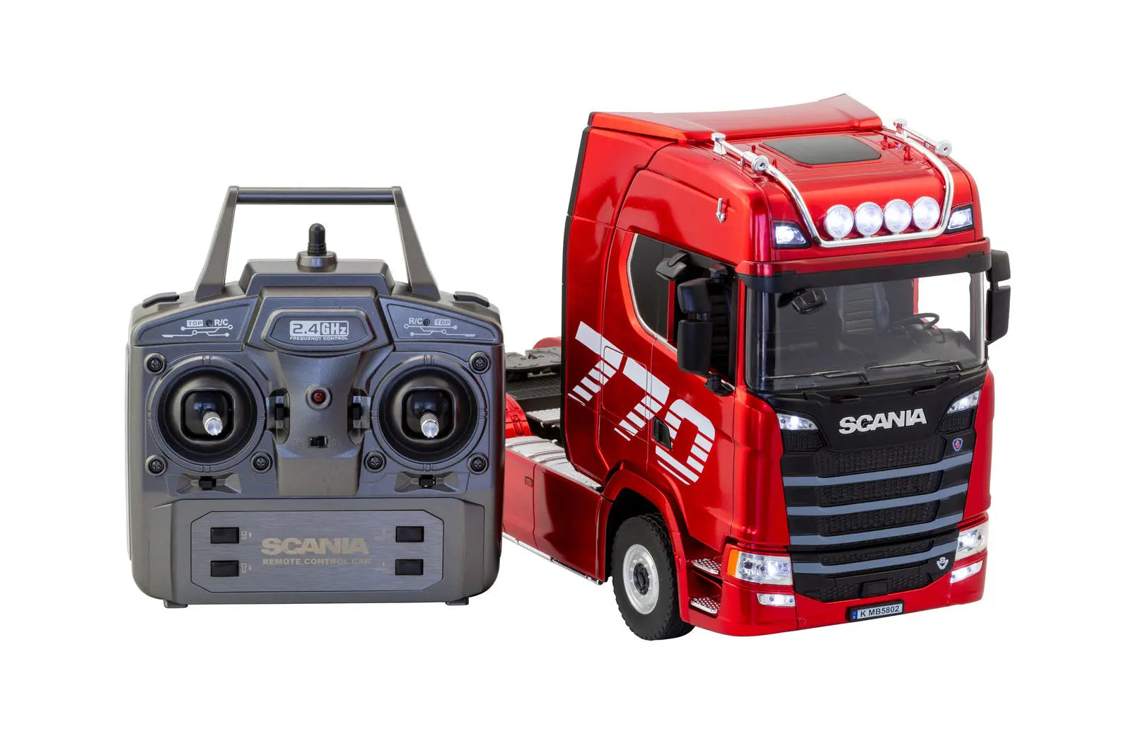 Scania Licensed Remote Control Trailer Head Truck with Lights, Sounds & Steering Adjustment Wholesale Hub