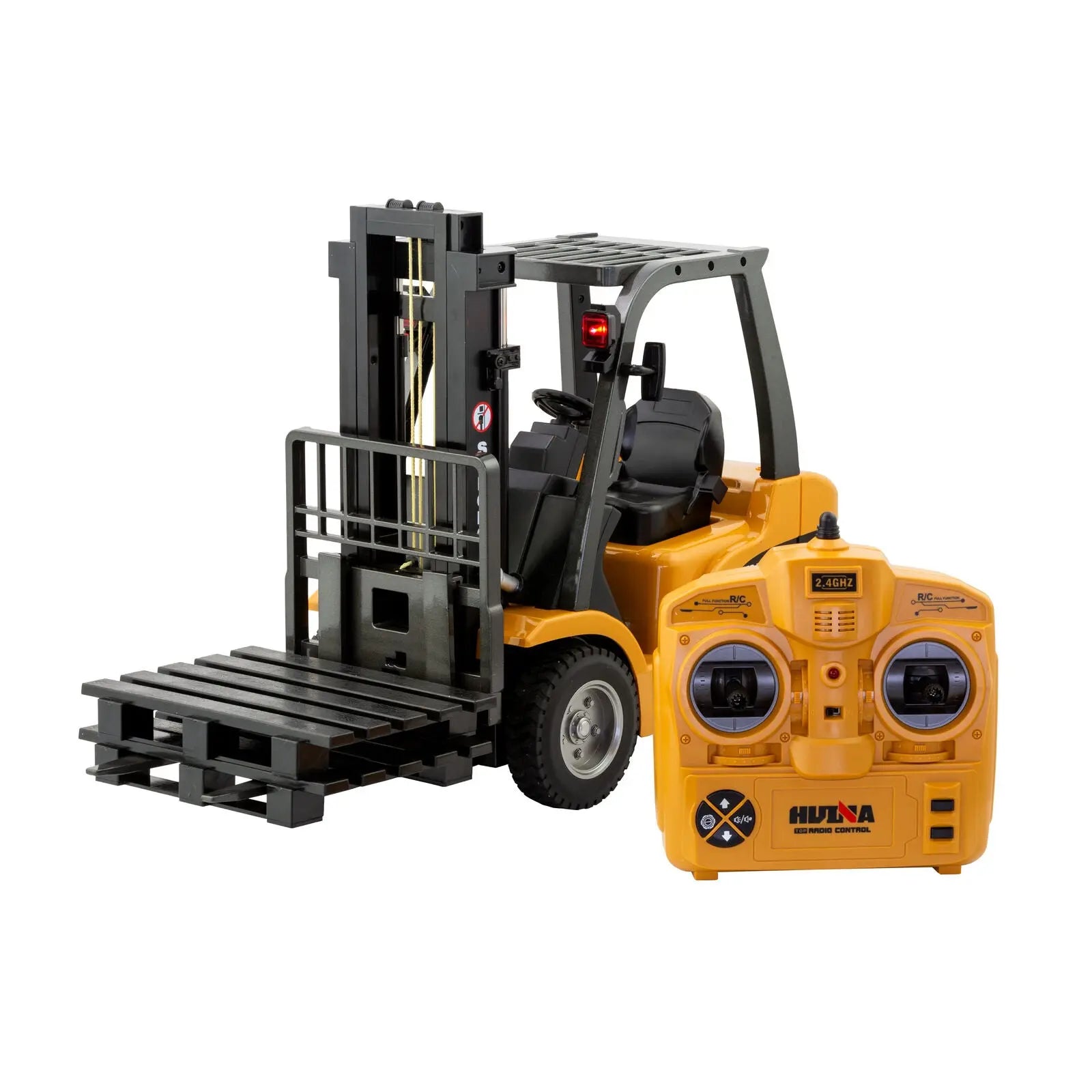 1:10 Scale 2.4G 8-Channel Metal Remote Control Forklift Construction Vehicle with Lifting Function & Sound Wholesale Hub