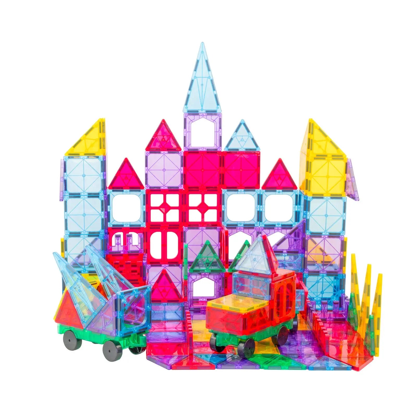 200 Pcs non-toxic STEM Educational, Durable Magnetic Tiles/Puzzle with Storage Bag Wholesale Hub