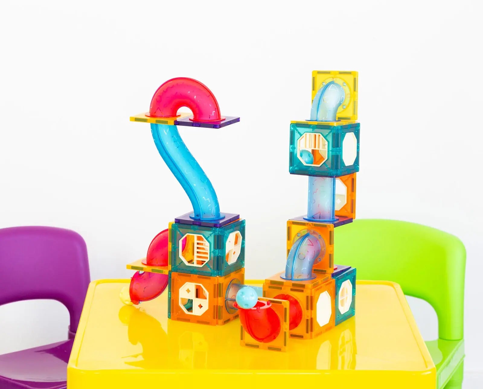 88 Pcs non-toxic STEM Educational, Durable Magnetic Tiles/Puzzle with Storage Bag Wholesale Hub