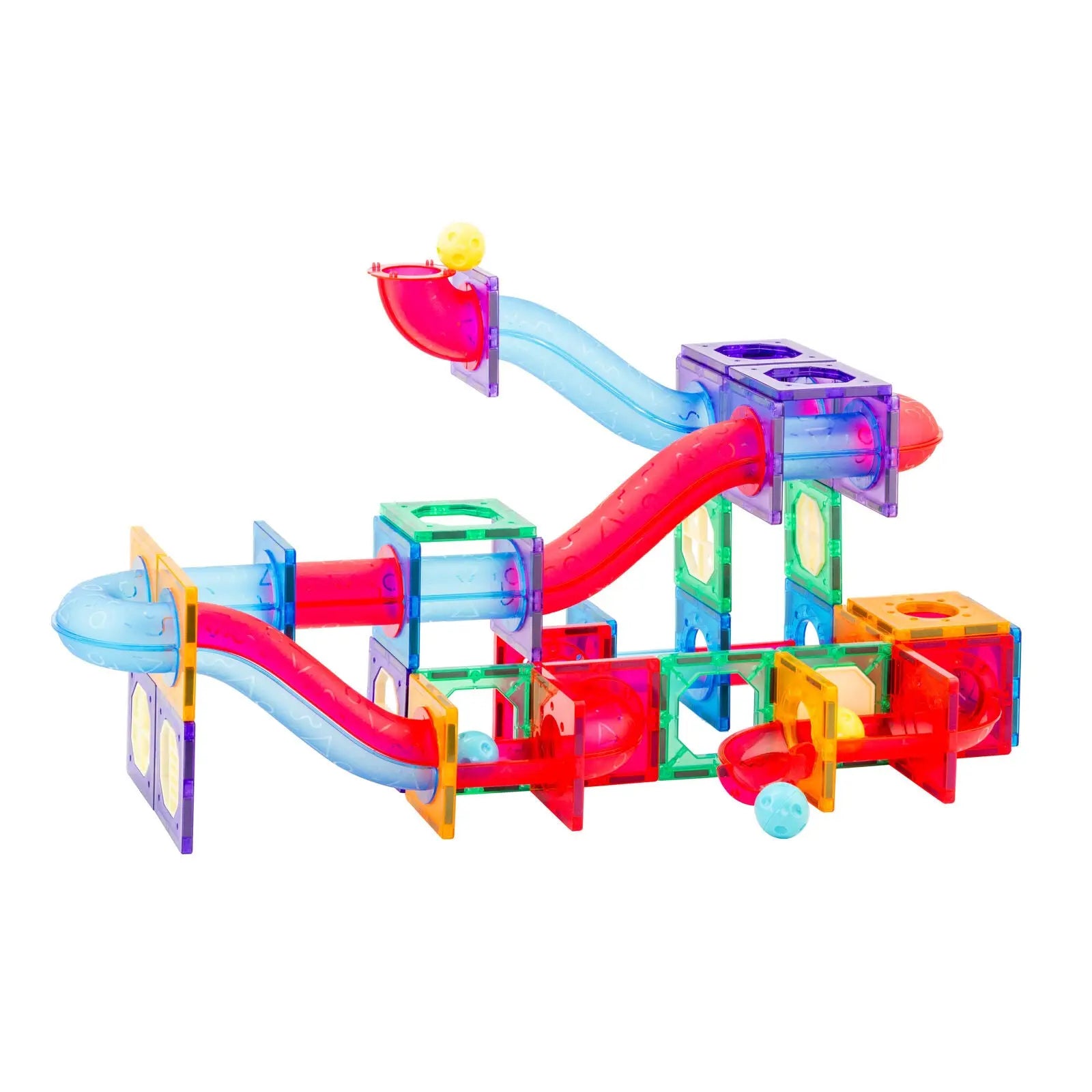118 Pcs non-toxic STEM Educational, Durable Magnetic Tiles/Puzzle with Storage Bag Wholesale Hub