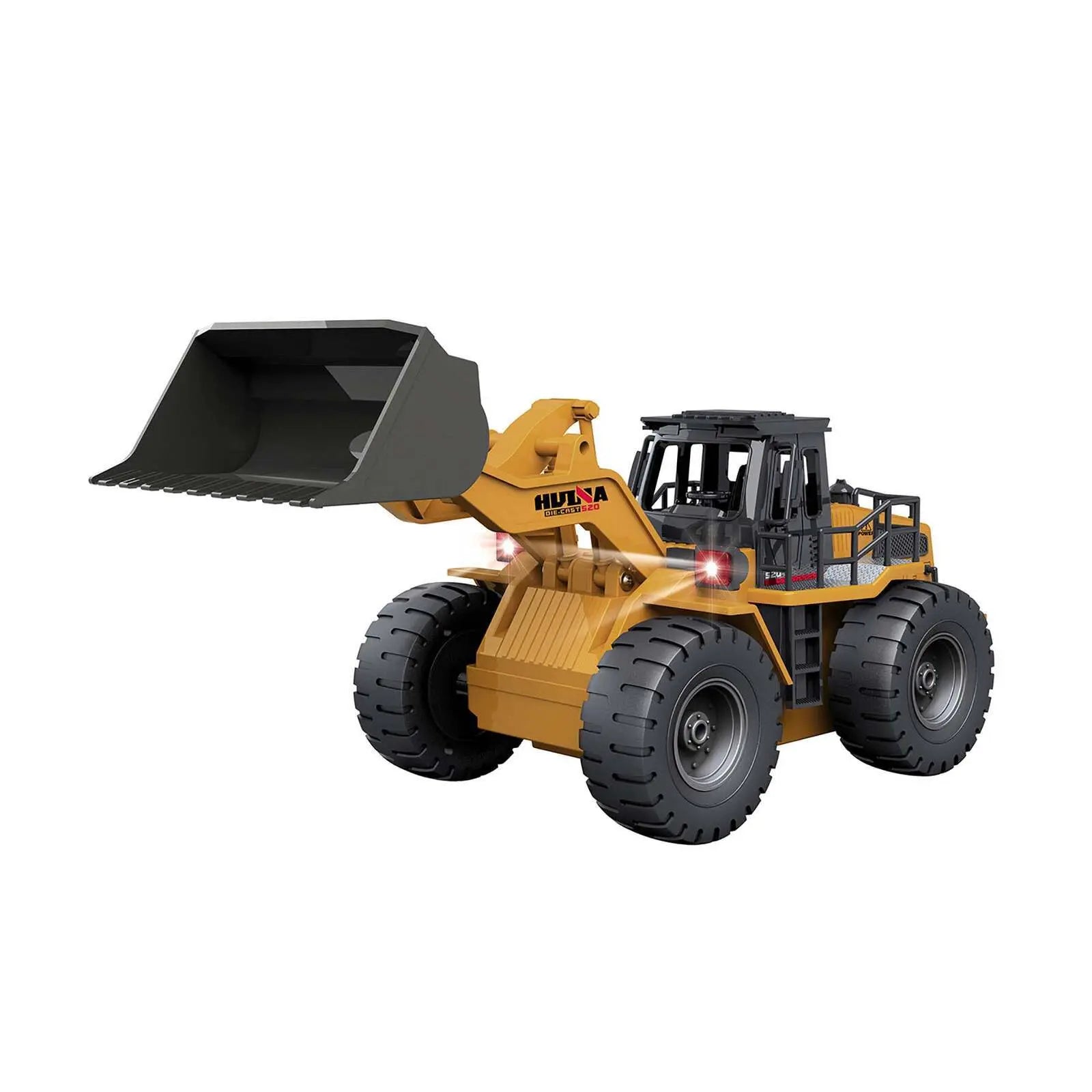 Remote Control Model Bulldozer Truck (Yellow), Driving Cab and Scoop Wholesale Hub