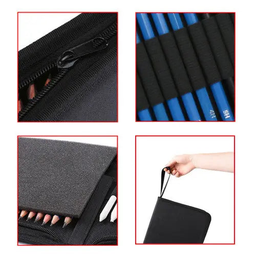 72pcs Professional Drawing Artist Kit Set Pencils and Sketch Charcoal Art Tools Wholesale Hub