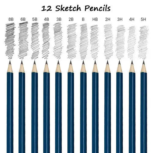 72pcs Professional Drawing Artist Kit Set Pencils and Sketch Charcoal Art Tools Wholesale Hub