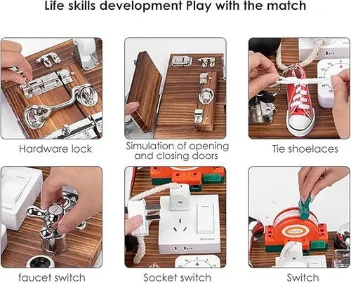 Sensory Toys Activity Board Educational Learning Toys Brain Games Preschool AU Wholesale Hub