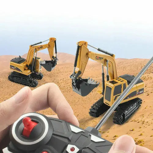 1:24 RC Digger Remote Control Excavator Construction Truck Vehicle RC Toys 6CH Wholesale Hub