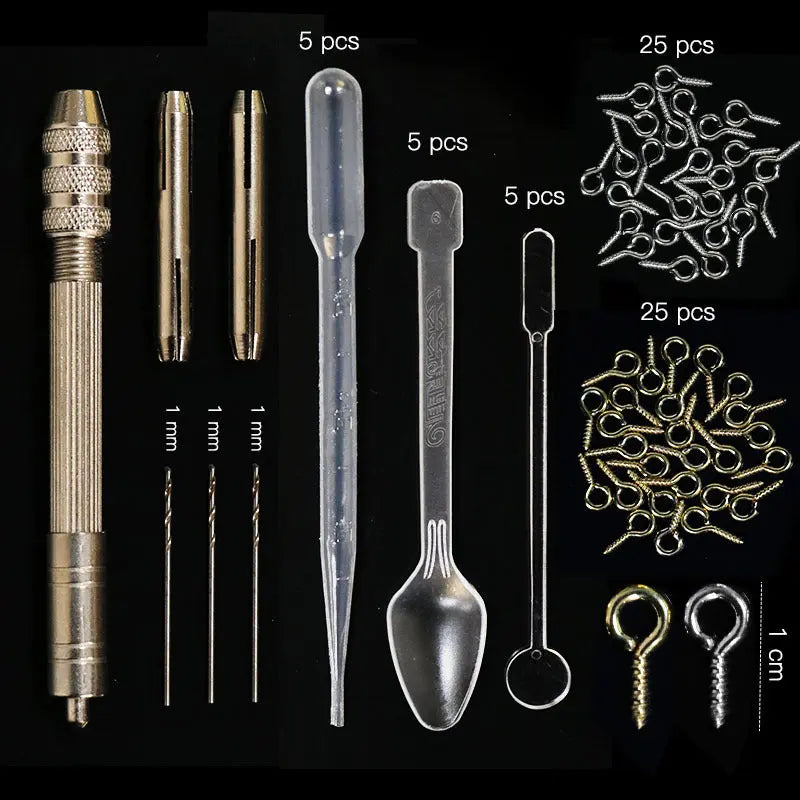 93Pcs/Set Resin Mold Epoxy Resin Mold Dropper Spoon Powder Set Kit Craft Tool Wholesale Hub