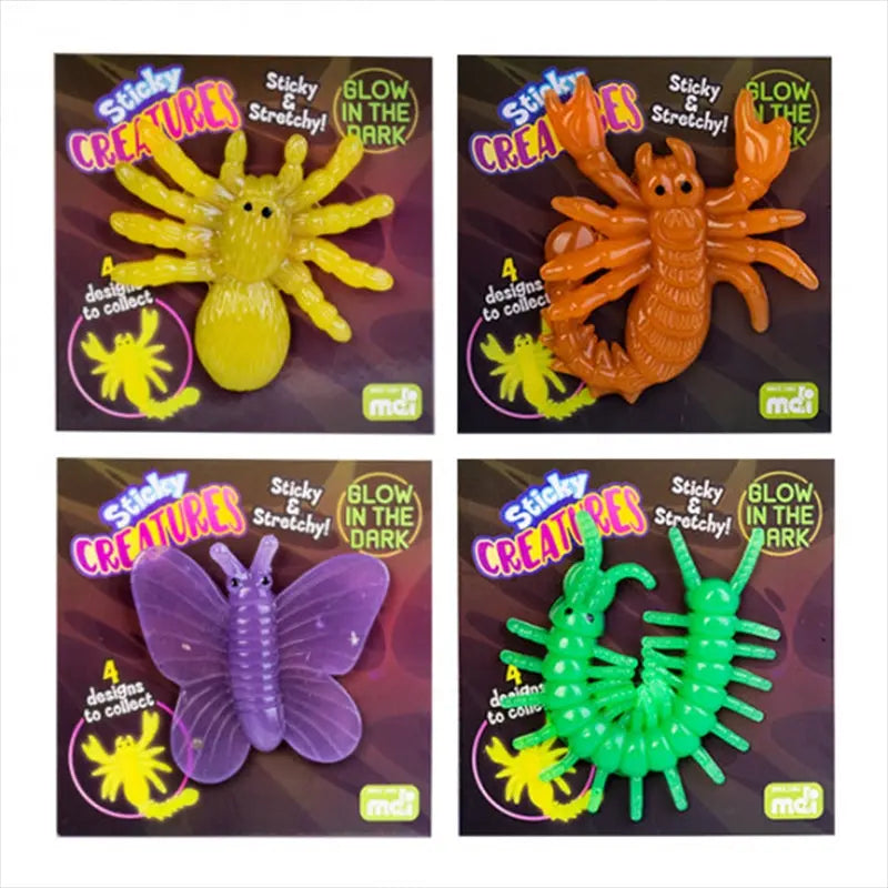 Glow in the Dark Sticky Creatures (SENT AT RANDOM) Wholesale Hub