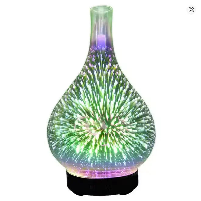 Essential Oil Aroma Diffuser - Mirror 3D Fireworks USB Aromatherapy Mist Humidifier Wholesale Hub