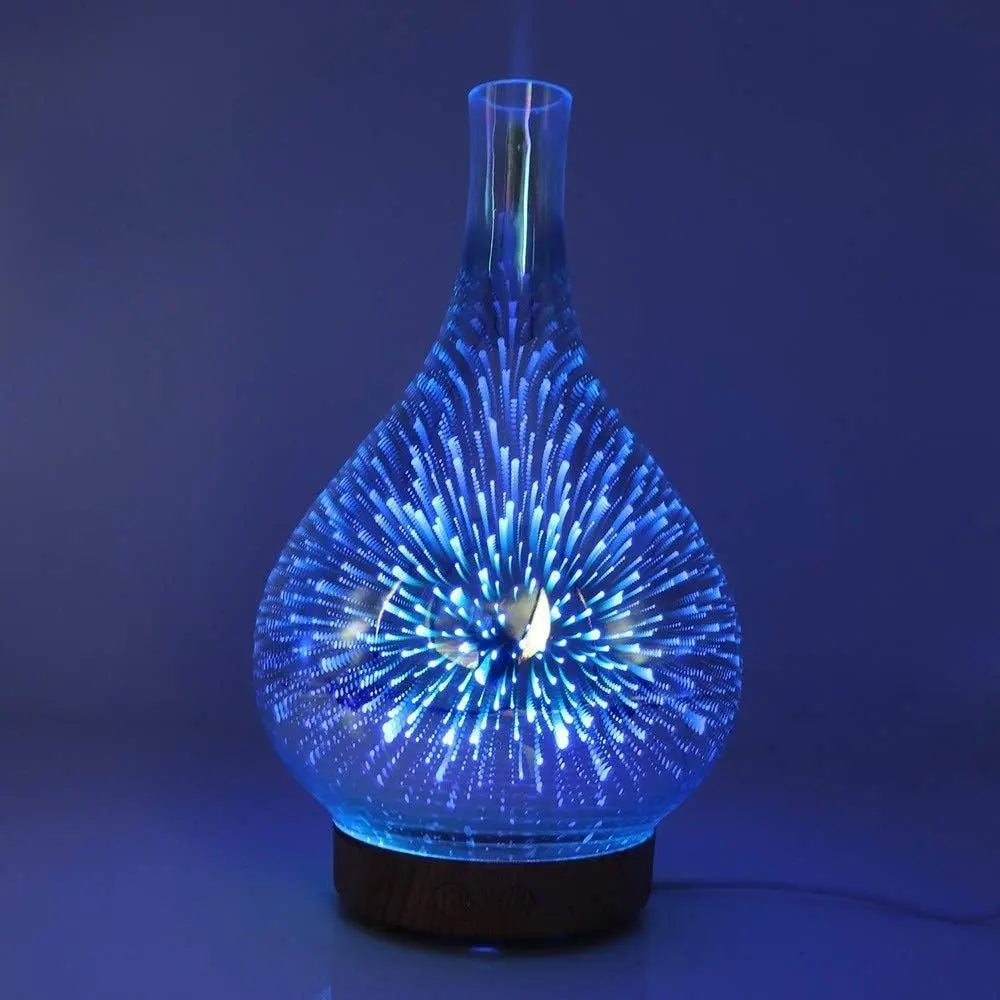 Essential Oil Aroma Diffuser - Mirror 3D Fireworks USB Aromatherapy Mist Humidifier Wholesale Hub