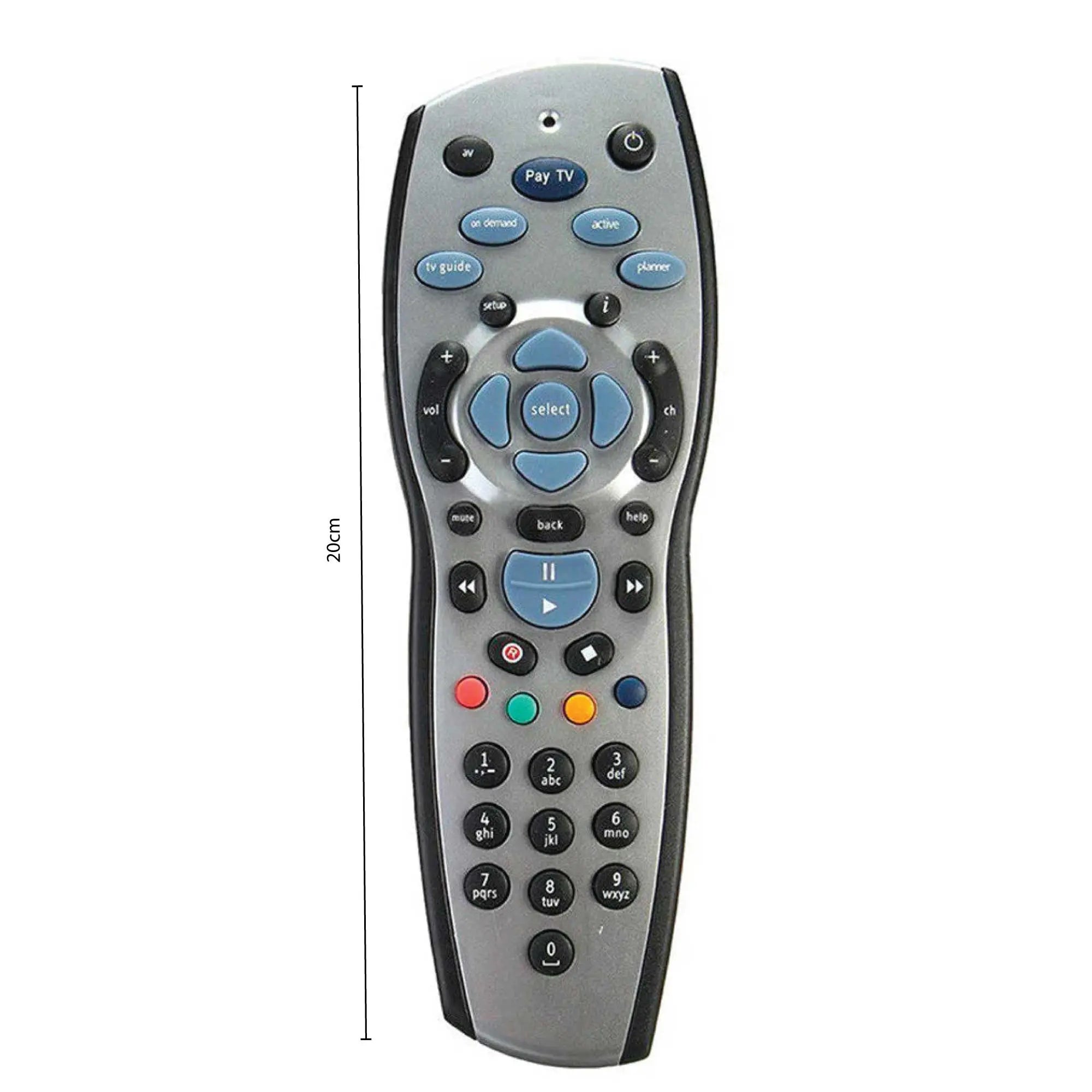 2x Tooleroo PayTV Remote Control Compatible with Foxtel MYSTAR SKY NZ - Silver Wholesale Hub