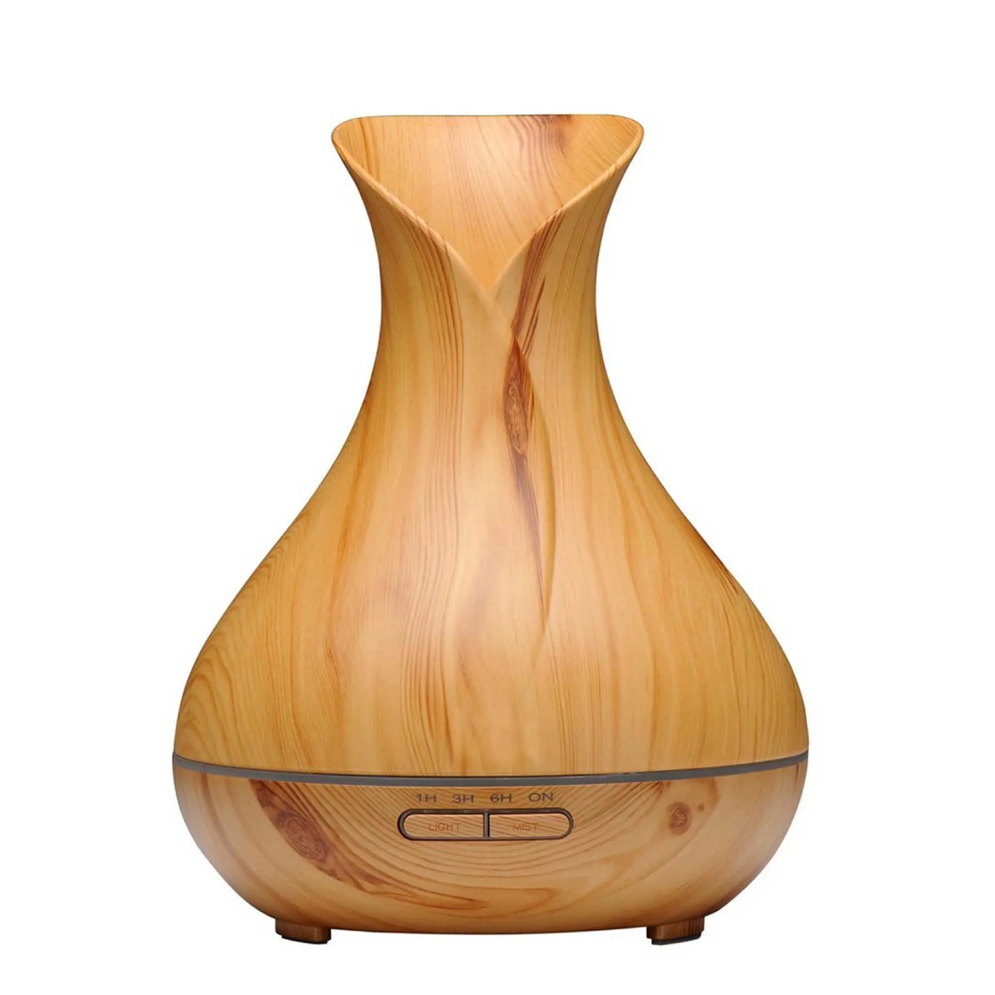 Essential Oil Aroma Diffuser Tulip Light Wood -Ultrasonic Mist Humidifier Wholesale Hub
