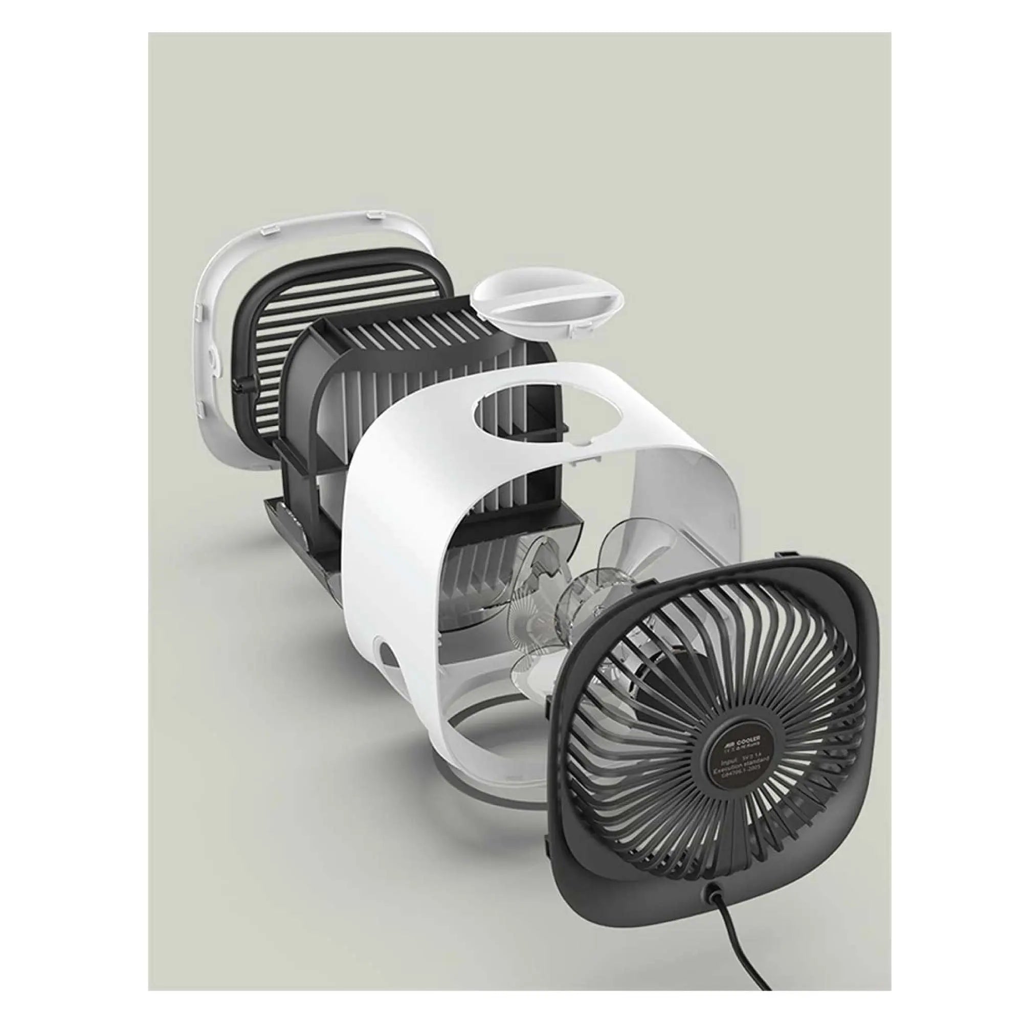 USB Mini Air Purifier - Portable Desktop Air Conditioner Cooling Fan With Water Wholesale Hub