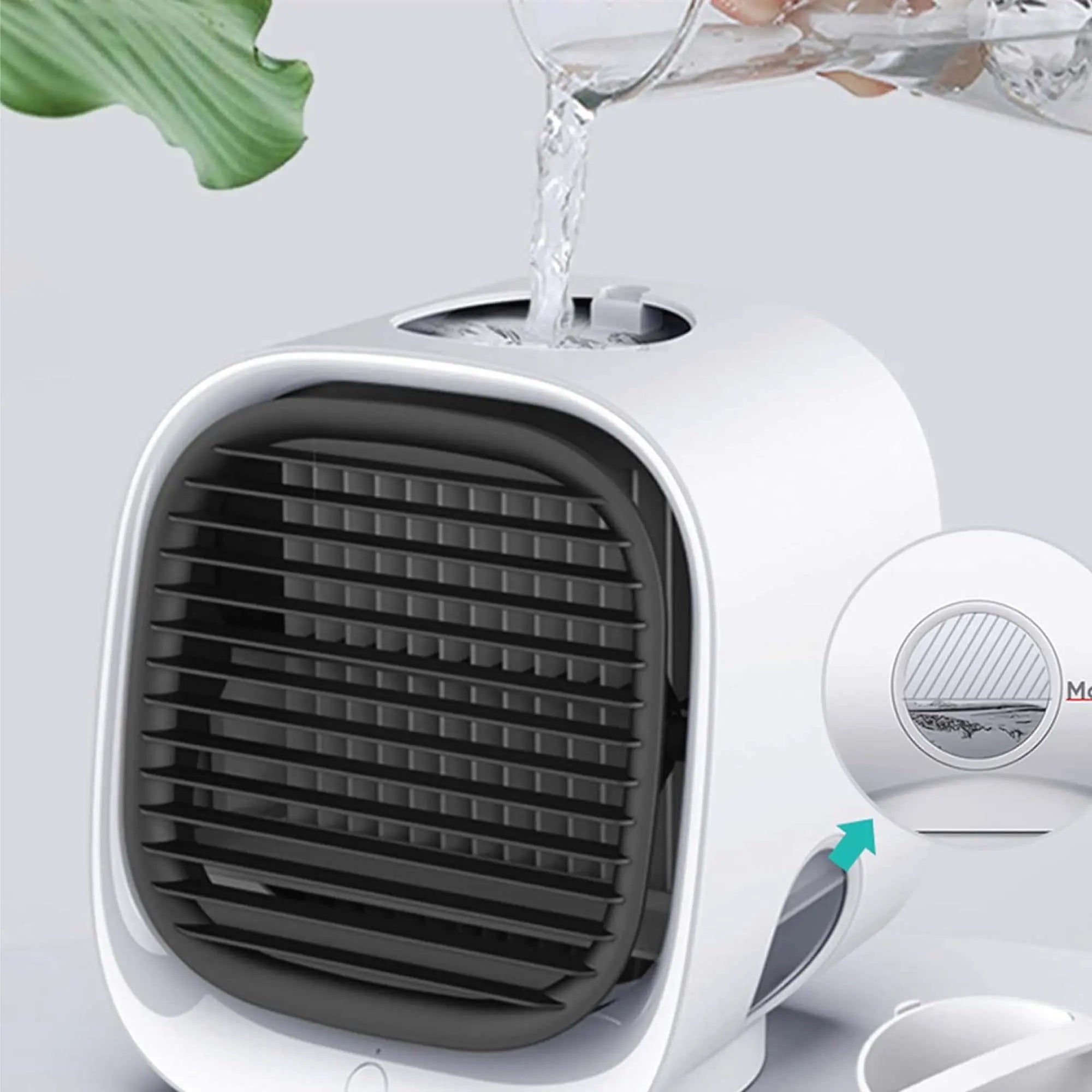 USB Mini Air Purifier - Portable Desktop Air Conditioner Cooling Fan With Water Wholesale Hub