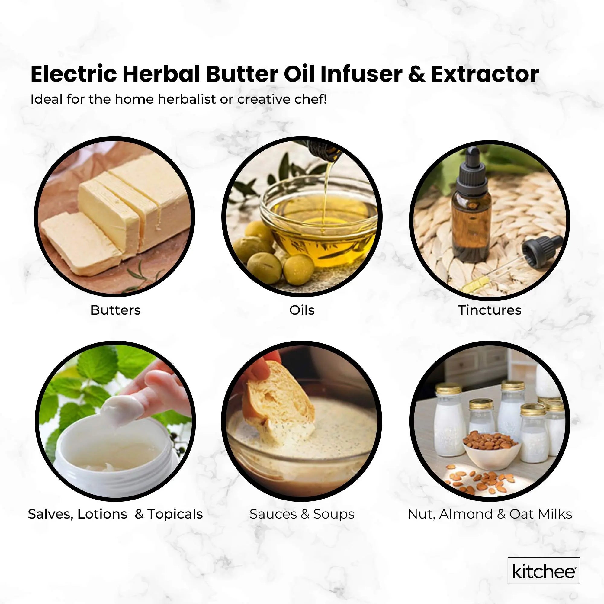 Kitchee Electric Butter Oil Herbal Infuser & Extractor + Decarboxylator Machine Wholesale Hub