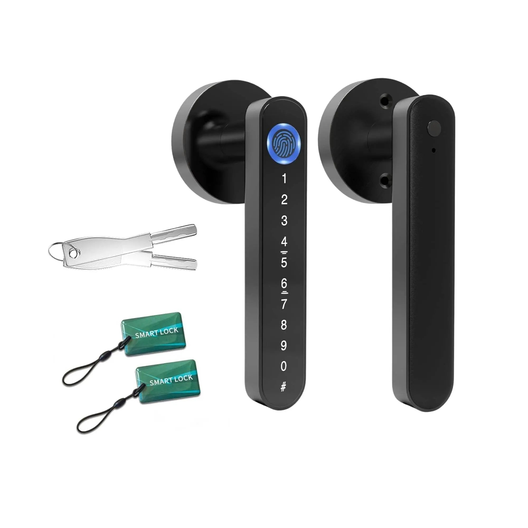 Tooleroo Digital Smart Door Lock Handle - 5in1 Keypad Home Entry Security System Wholesale Hub