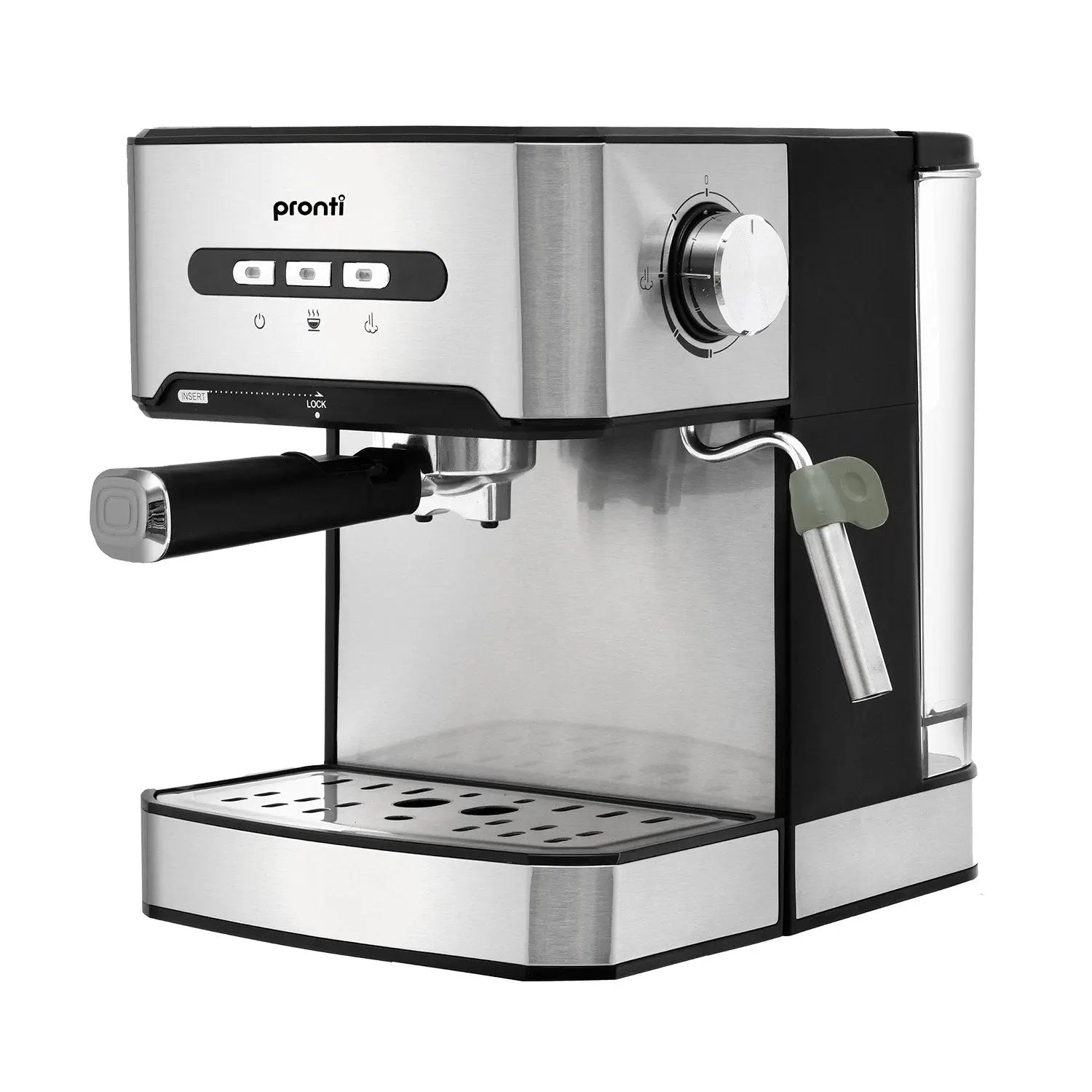 Pronti 1.6L Automatic Coffee Espresso Machine with Steam Frother Wholesale Hub