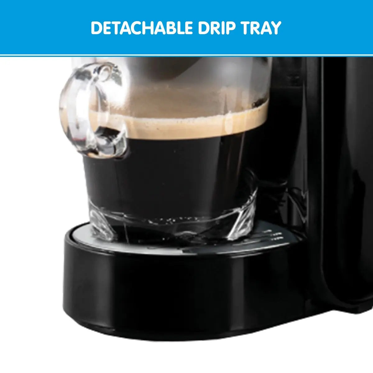 Pronti HomeMaid 3-in-1 Coffee Machine Multi-Capsule Pods and Ground Coffee Nespresso & Caffitaly Compatible CM-511HM Wholesale Hub