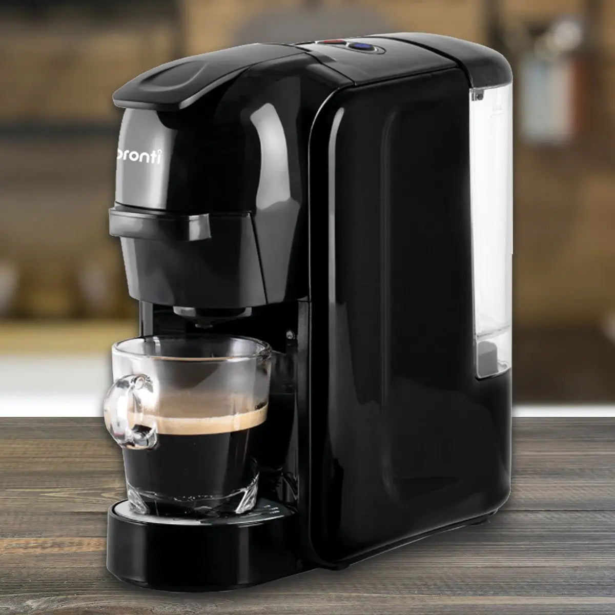 Pronti HomeMaid 3-in-1 Coffee Machine Multi-Capsule Pods and Ground Coffee Nespresso & Caffitaly Compatible CM-511HM Wholesale Hub