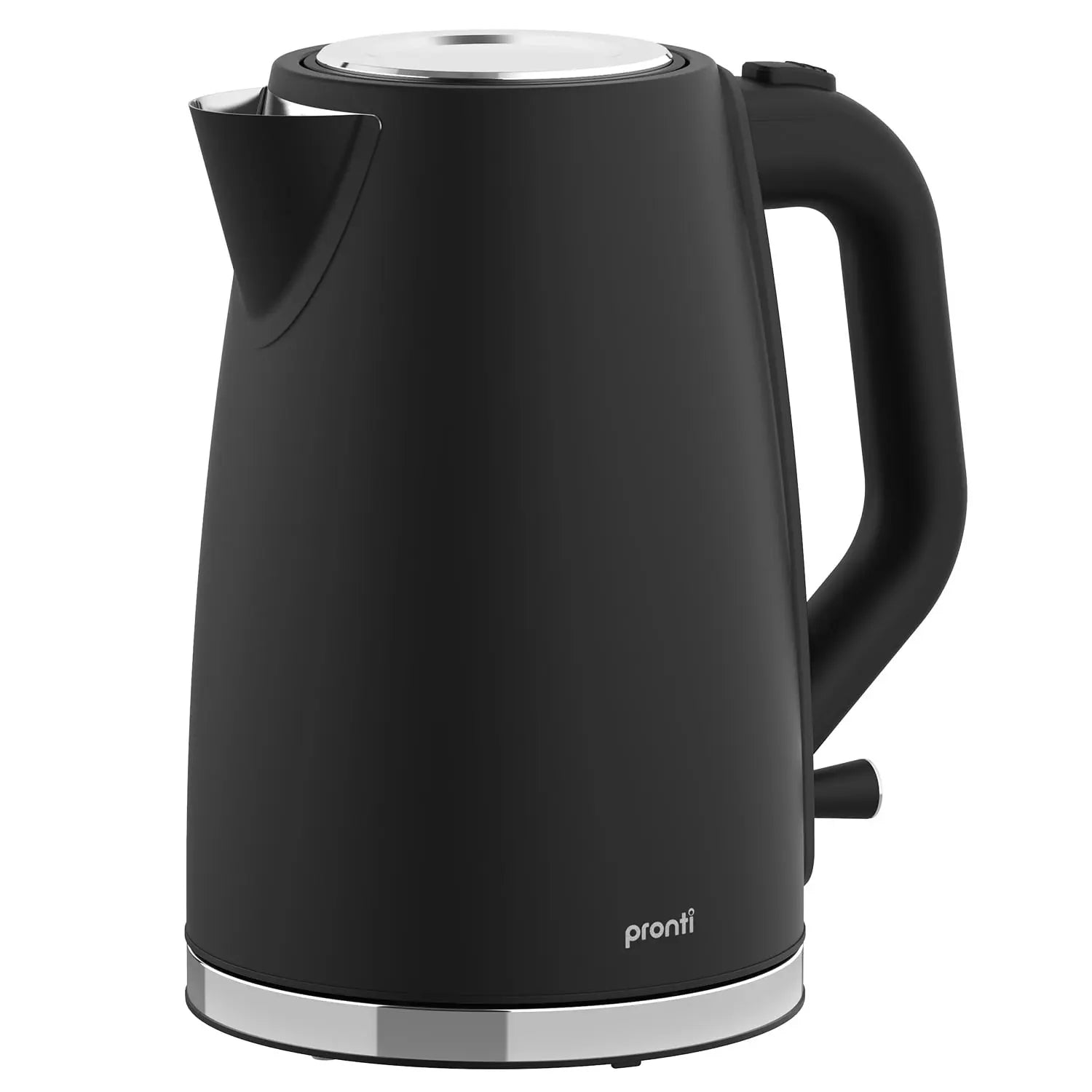 Pronti Silver Noir Collection 1.7L Electric Kettle Wholesale Hub