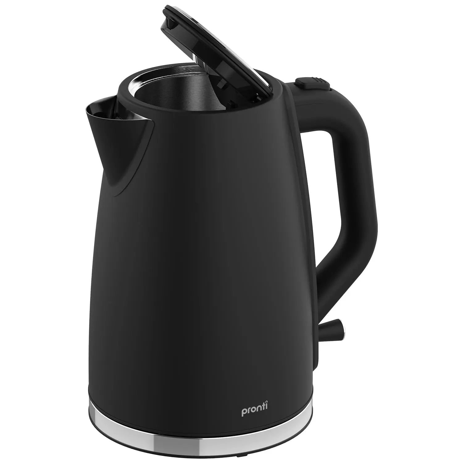 Pronti Silver Noir Collection 1.7L Electric Kettle Wholesale Hub