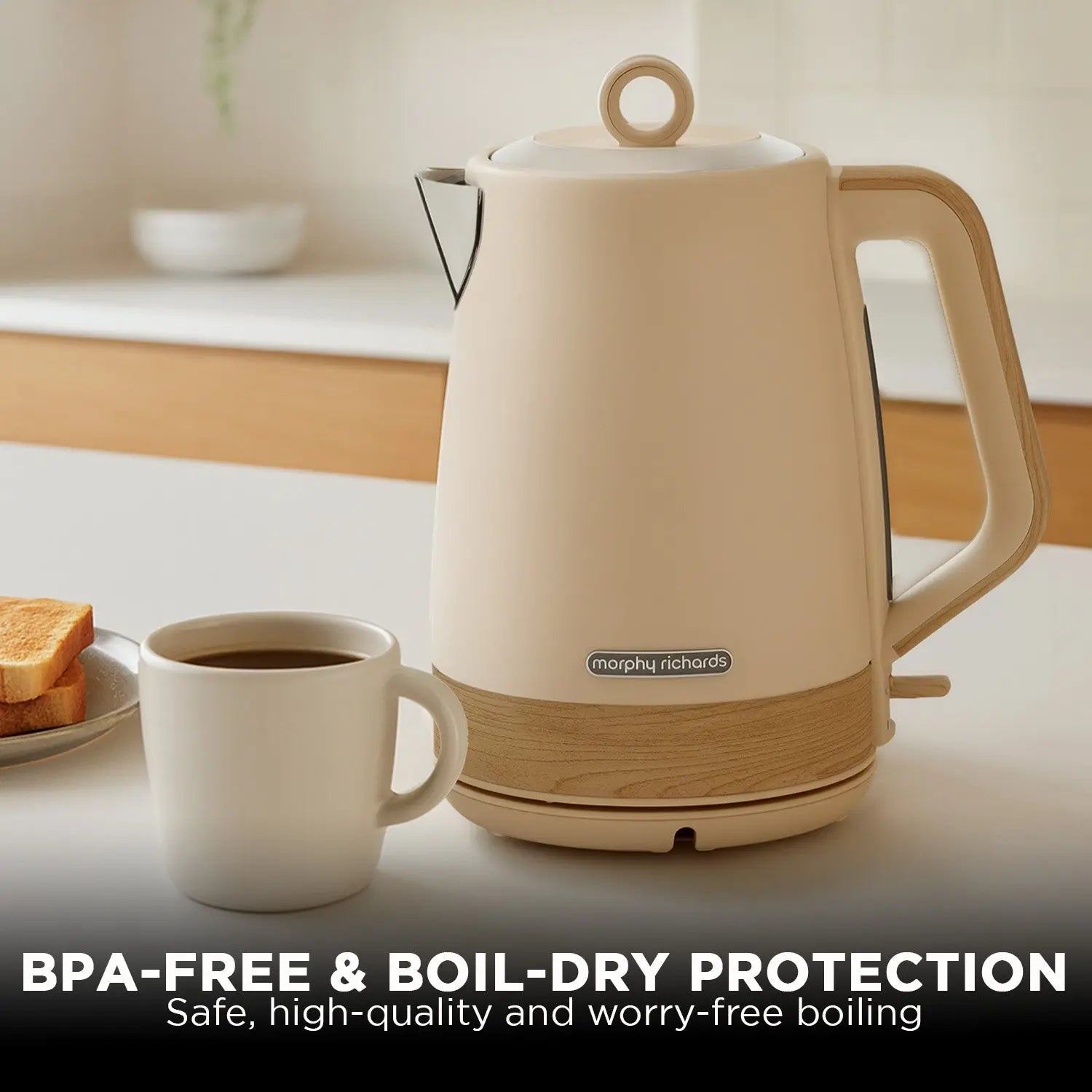 Morphy Richards 1.7L Electric Kettle Essence Scandi Swivel Base Boil-Dry Protection Wholesale Hub