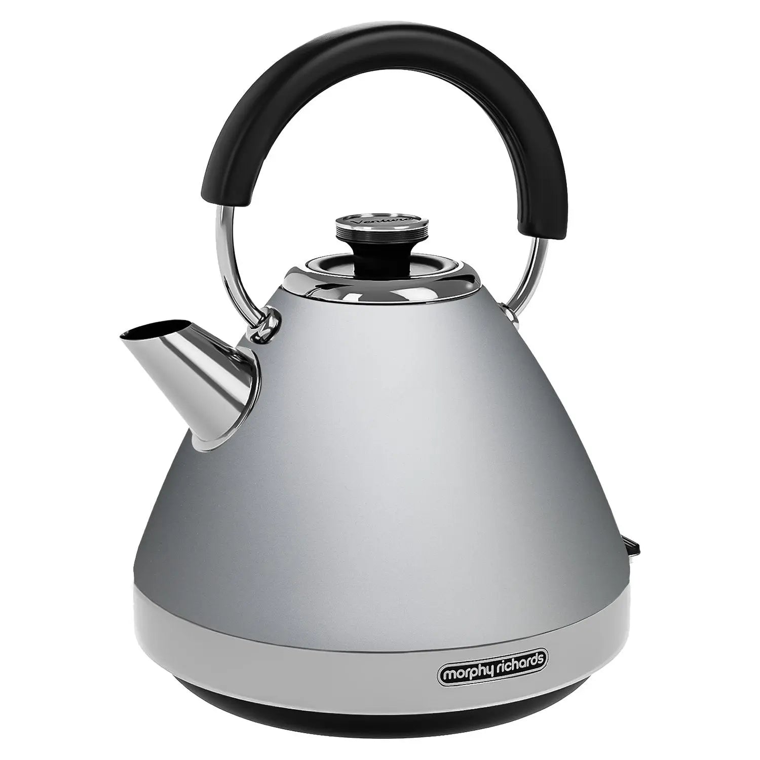 Morphy Richards 1.5L Venture Collection Pyramid Kettle in Steel Grey Wholesale Hub