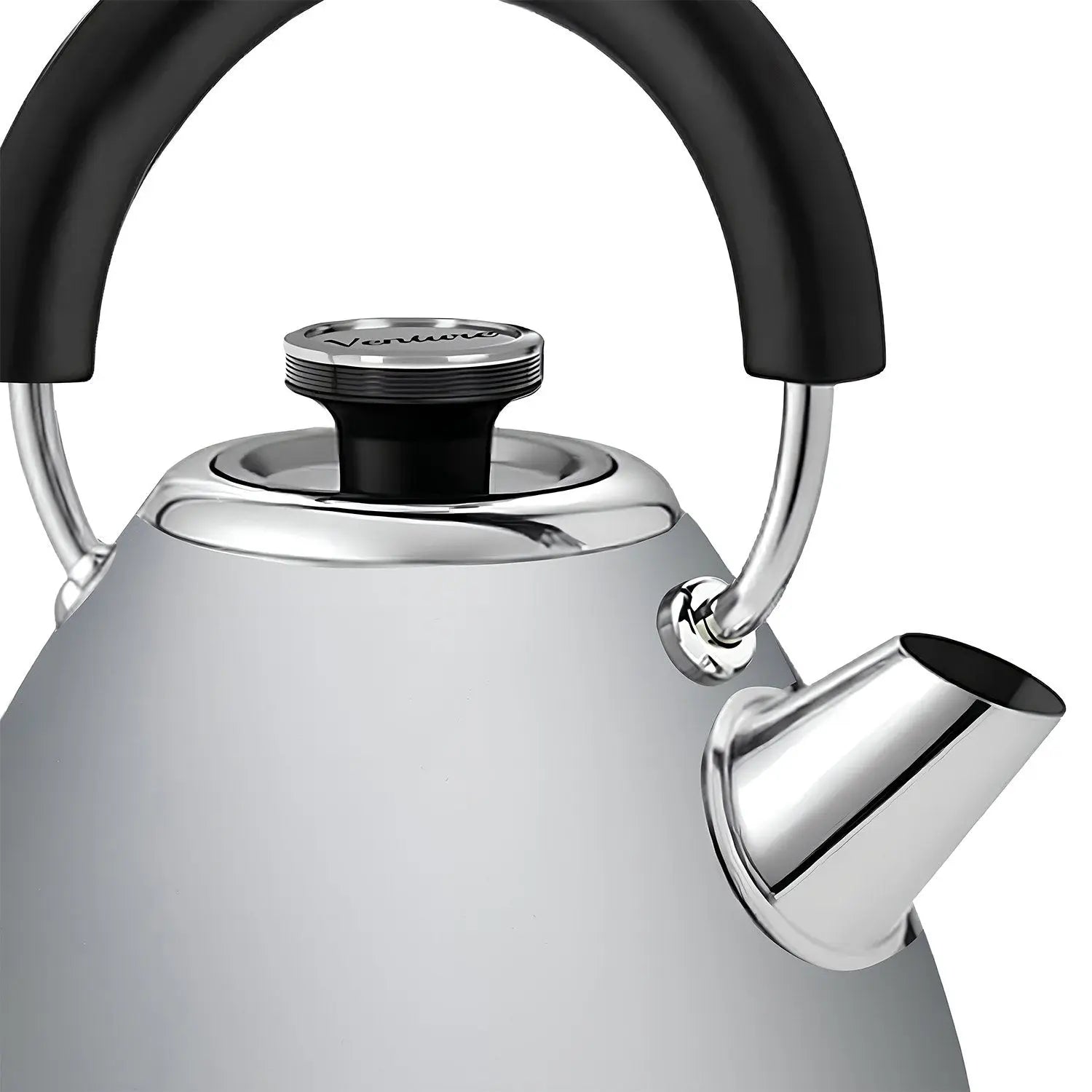 Morphy Richards 1.5L Venture Collection Pyramid Kettle in Steel Grey Wholesale Hub