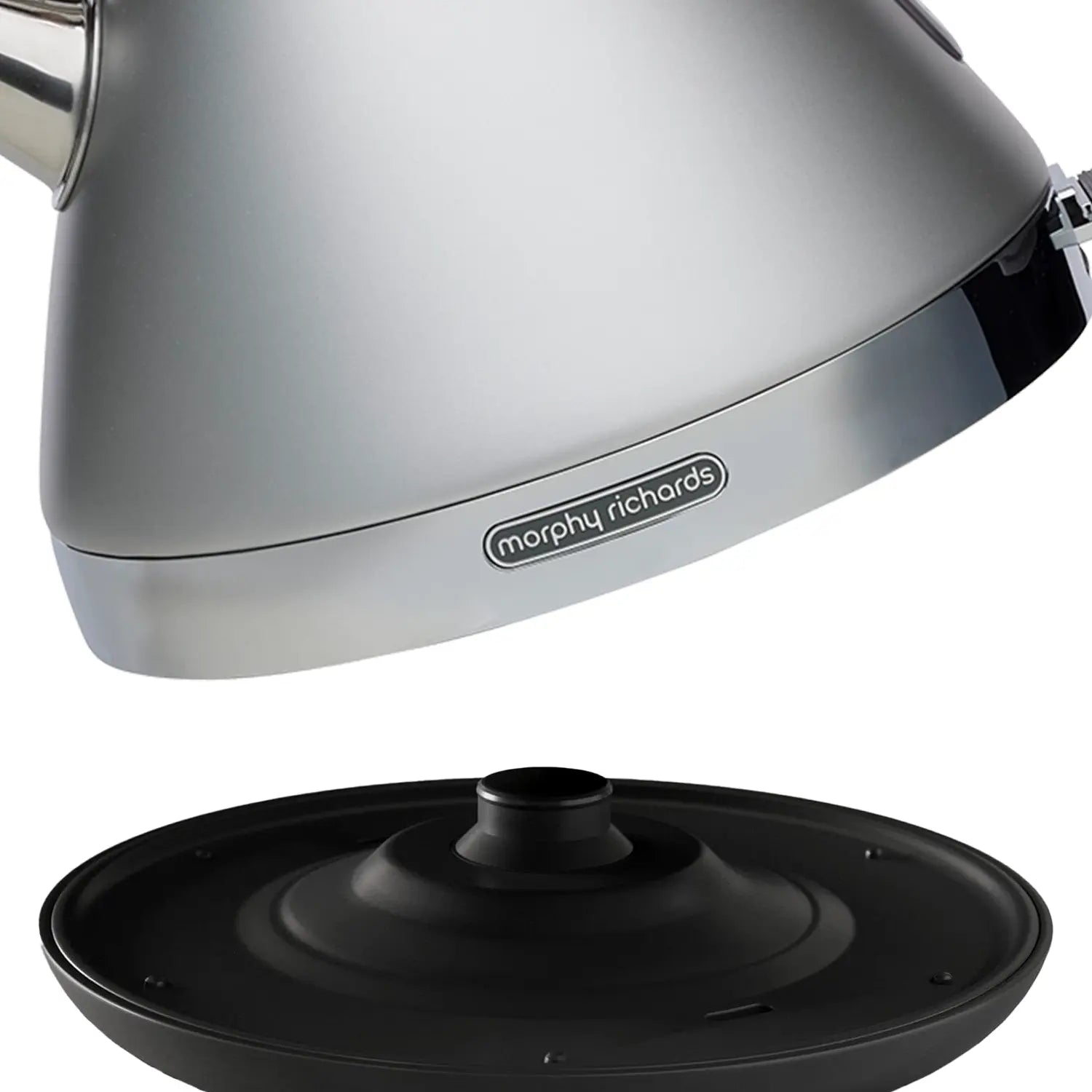 Morphy Richards 1.5L Venture Collection Pyramid Kettle in Steel Grey Wholesale Hub