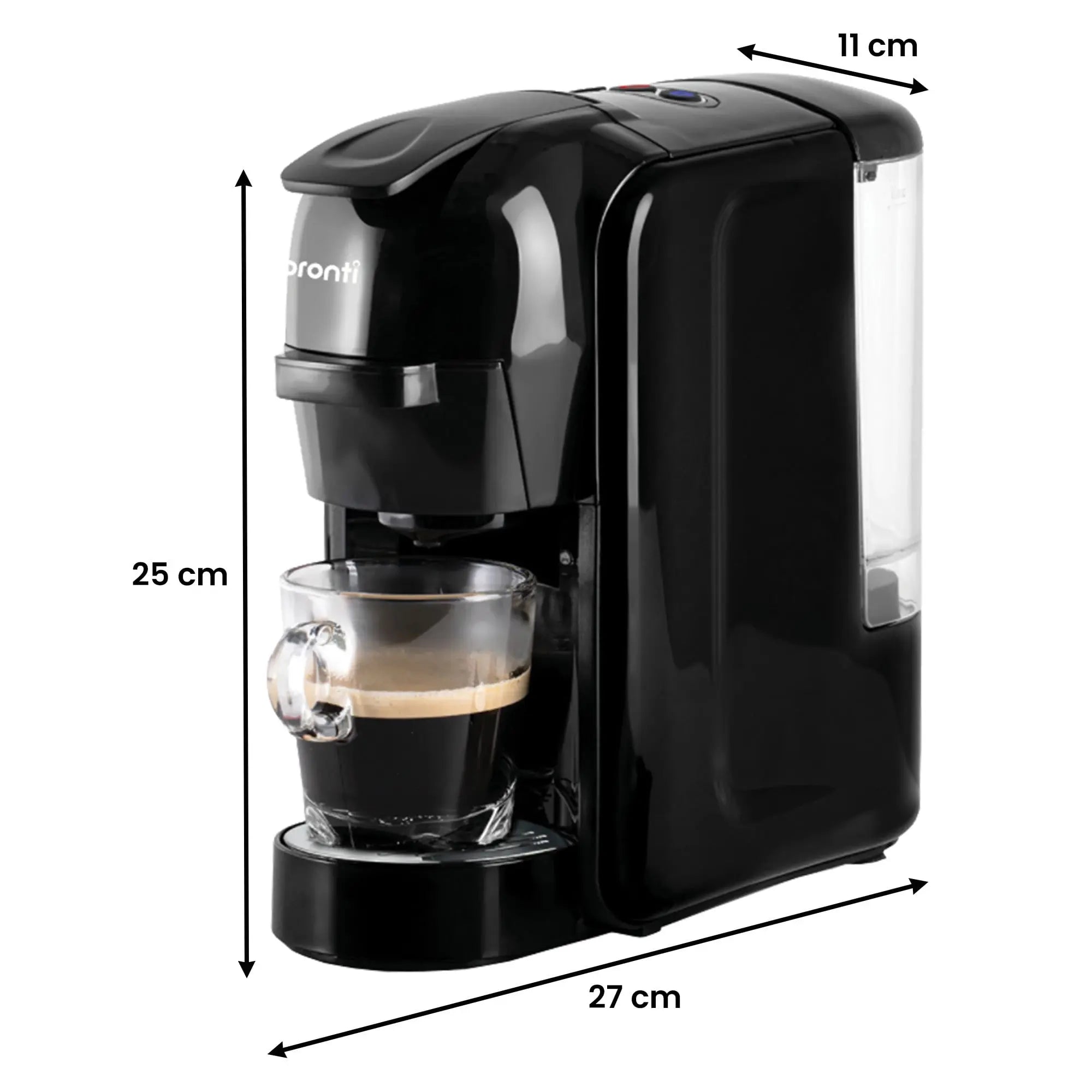 Pronti Breakfast Set with HomeMaid Coffee Machine, Silver Noir Toaster & Kettle Wholesale Hub