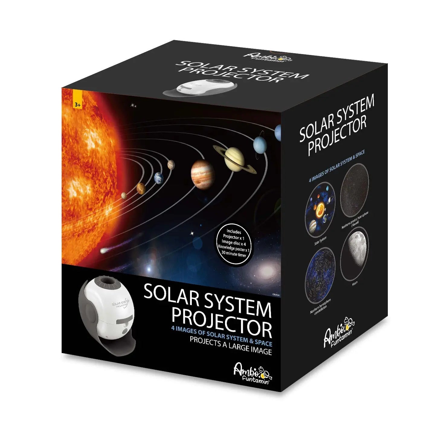 Solar System Star Light Projector STEM Toy - Space Planet Moon Galaxy Night Lights Wholesale Hub