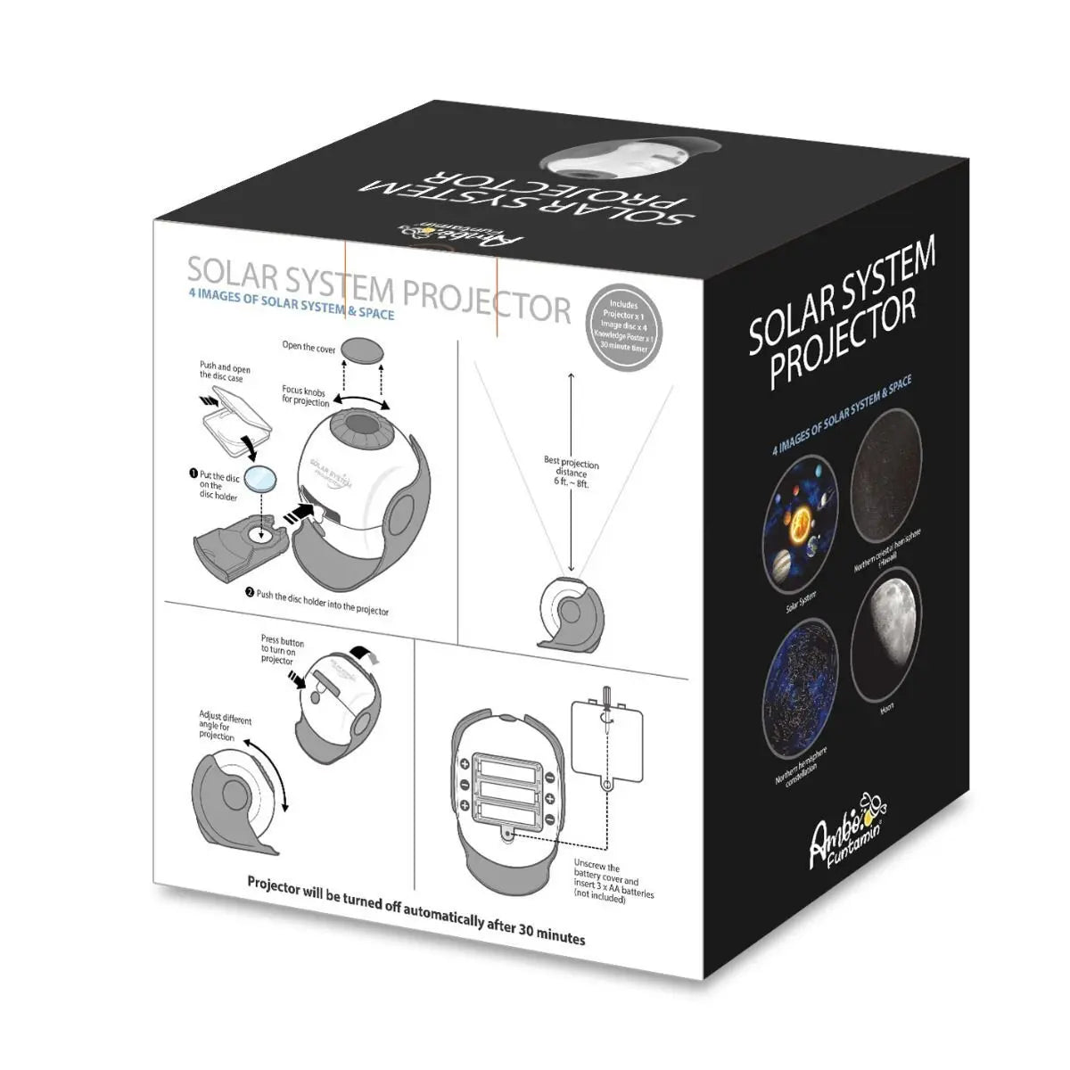 Solar System Star Light Projector STEM Toy - Space Planet Moon Galaxy Night Lights Wholesale Hub