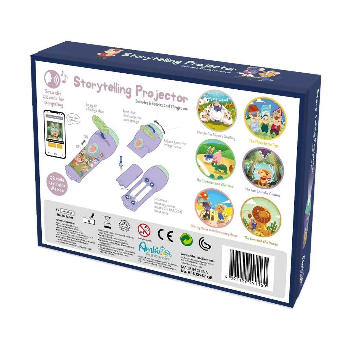 Storytelling Torch Projector 6 Stories Gift Set - Audio Kids Learning STEM Toy Wholesale Hub