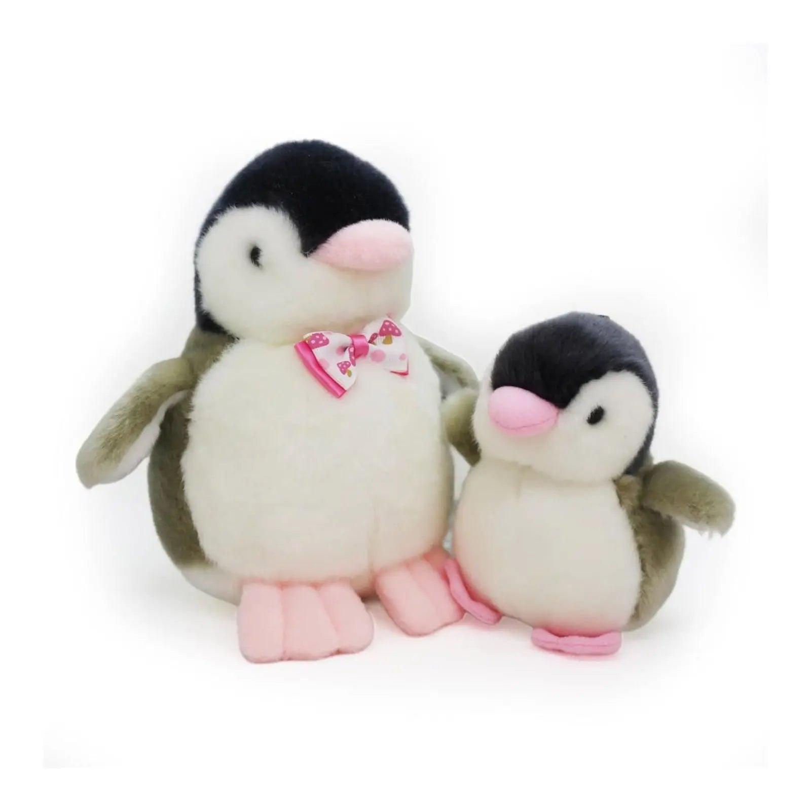 2X Plush Penguin Keychain Or Doll With Sound Activation GREY Wholesale Hub