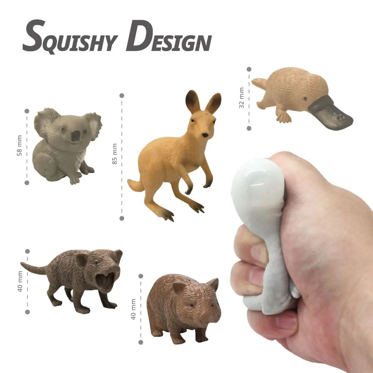 Stretchy Squishy Australian Wildlife Gift Set - Sensory Stimulation Animal Toys Wholesale Hub